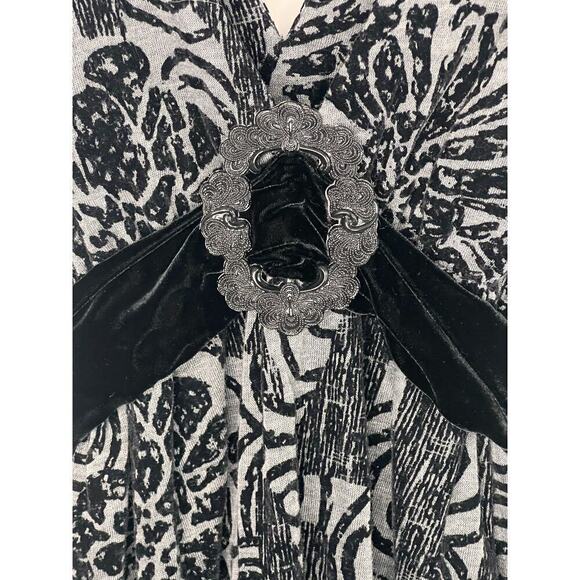 NWT VTG Anthropologie Eva Franco Marilyn Brocade A-Line Dress Vienna Black 6 - Picture 8 of 12